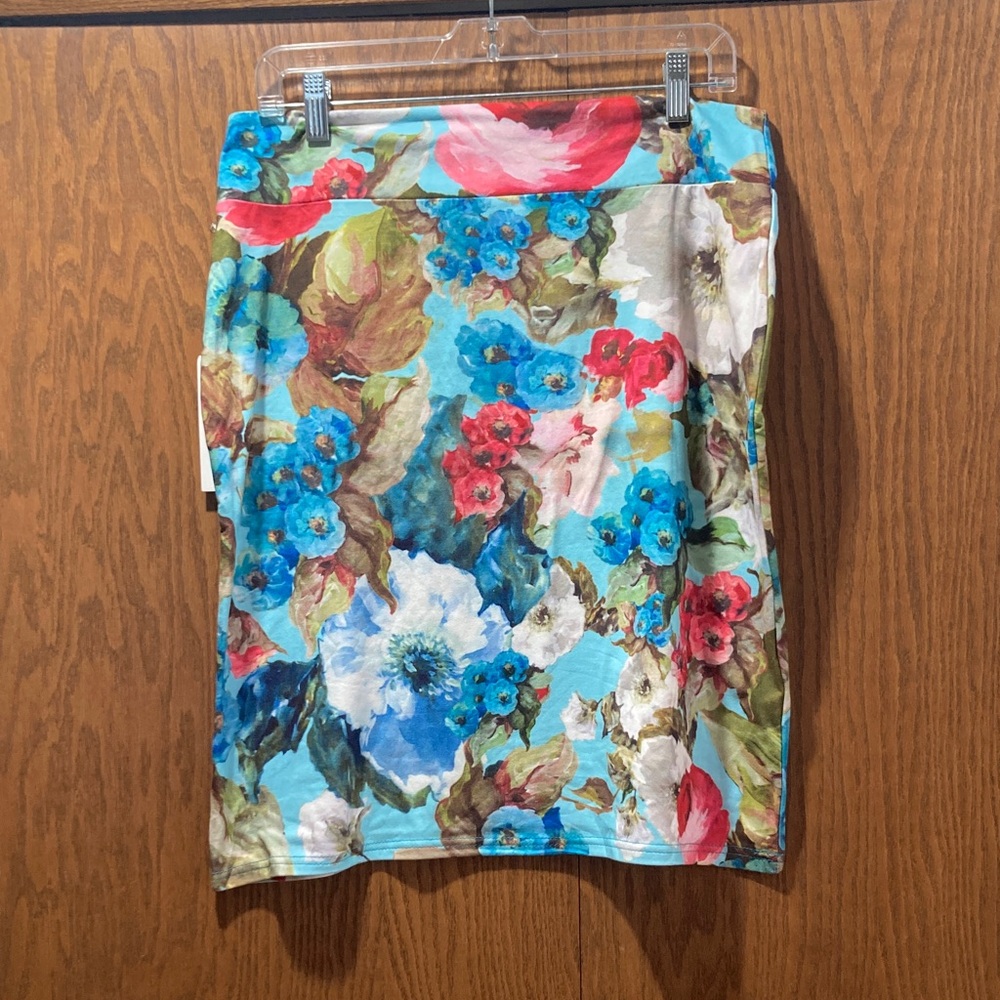Laura Hlavac NWT Floral Print Women's Skirt size L